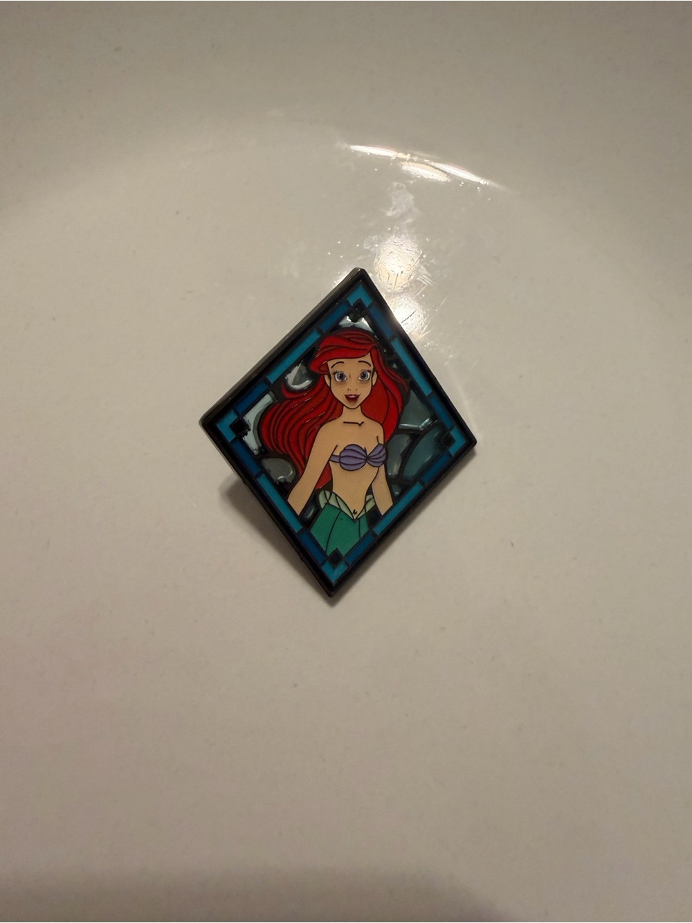 Disney Princess Ariel stained glass mystery pin